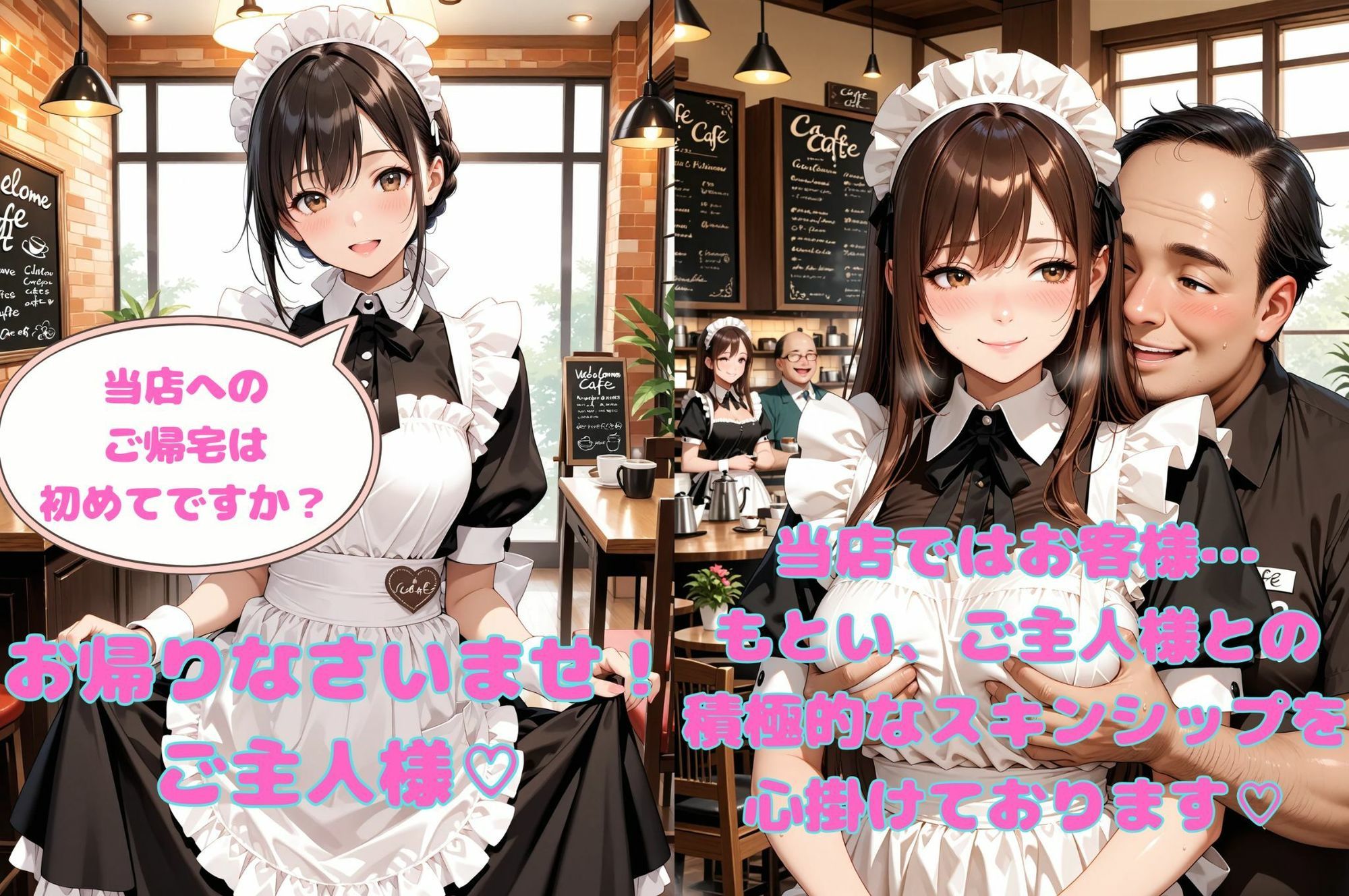 おさわりメイドカフェ サンプル1ページ目
