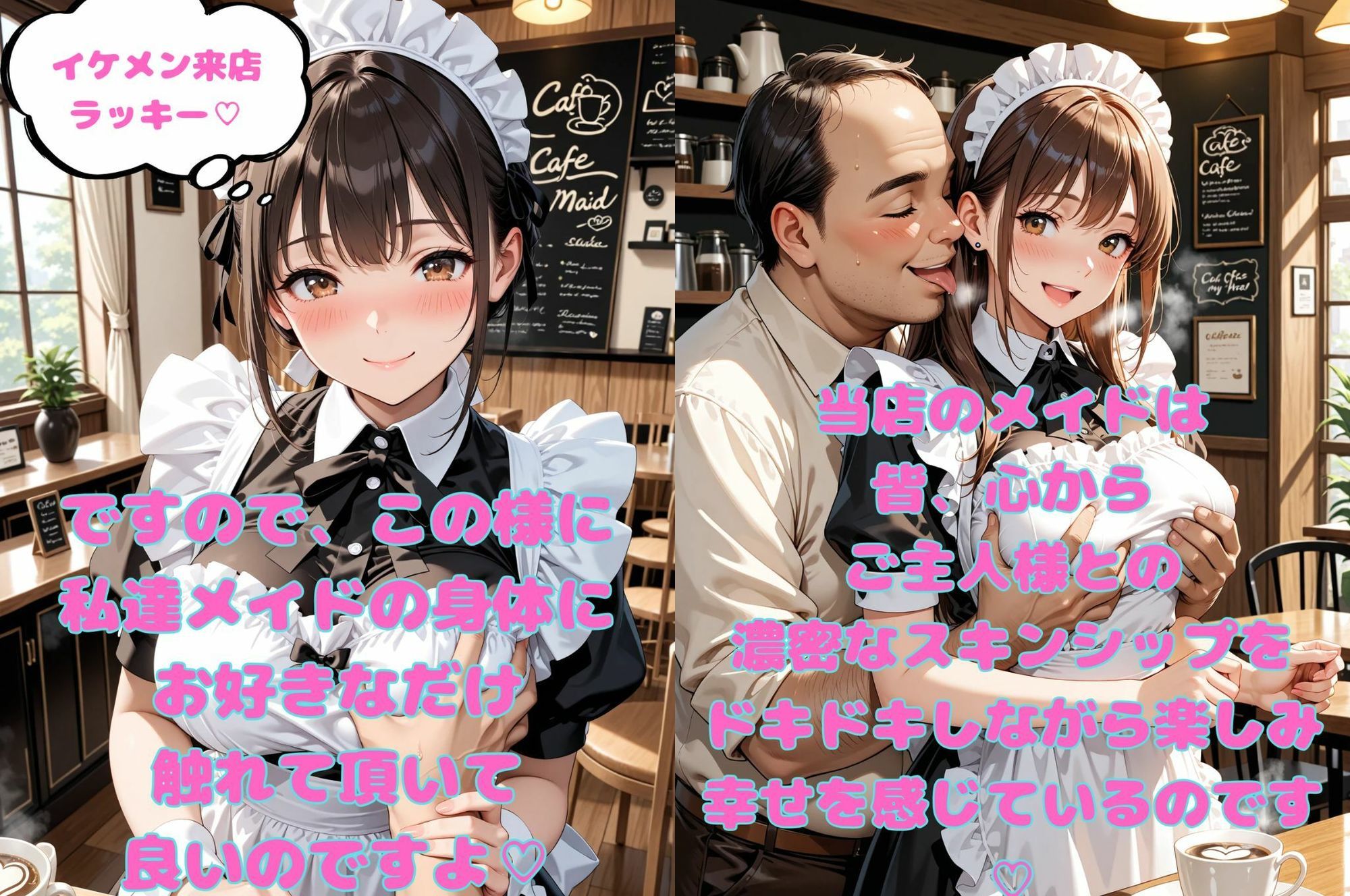 おさわりメイドカフェ サンプル2ページ目