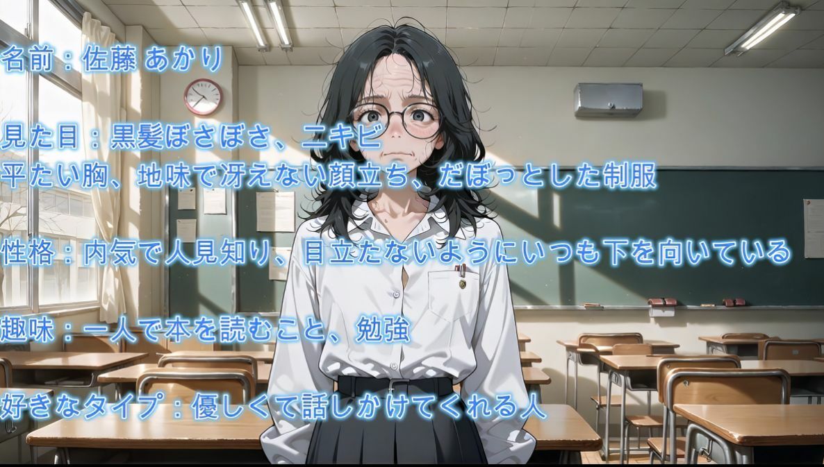 【4K】地味でブスだった同級生が、会社で再会したら爆乳美女に激変していたので脅してハメまくったw サンプル1ページ目