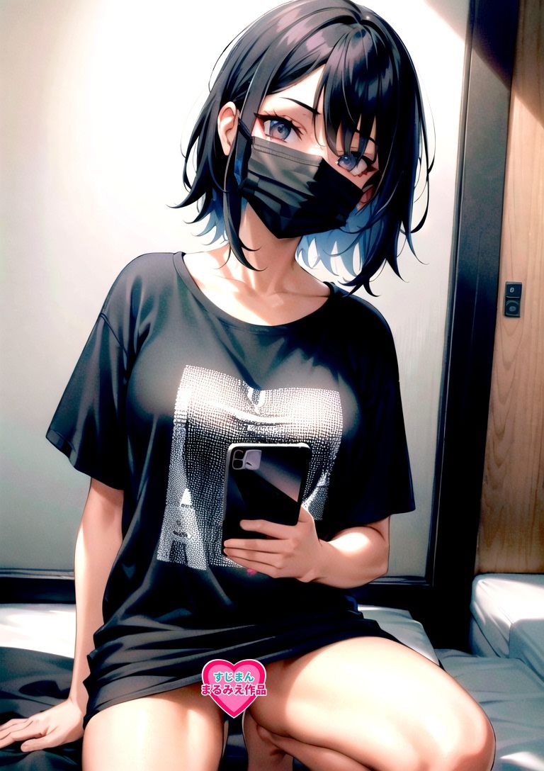 ワケあり？マスク女子 サンプル3ページ目