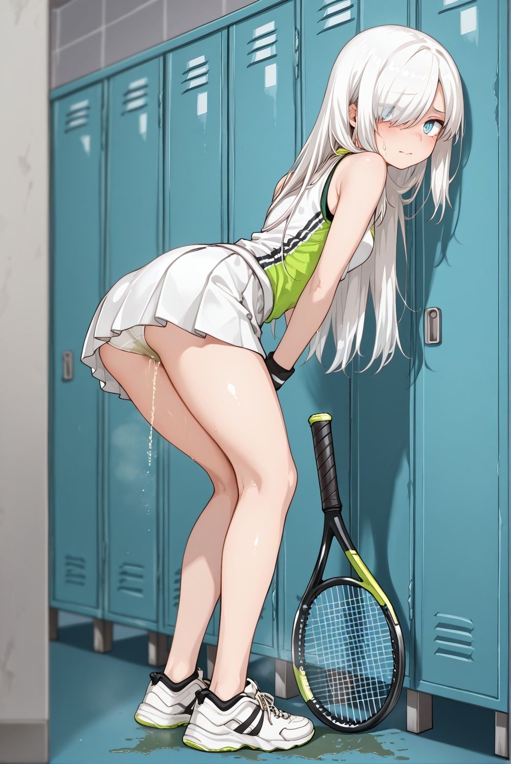 濡れゆくテニスコート サンプル2ページ目