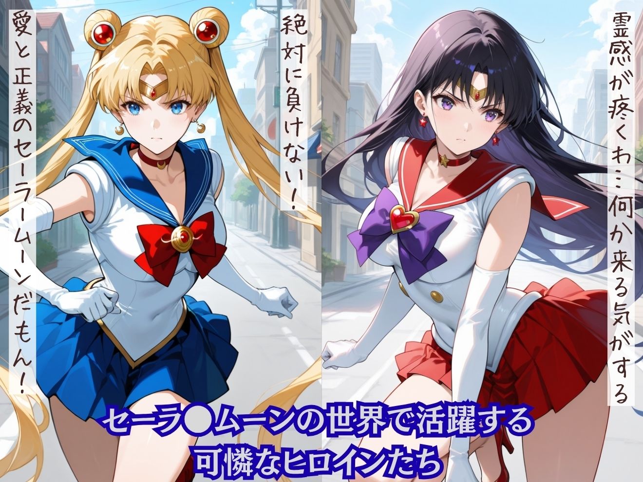 もしも根は真面目なセーラー戦士たちが意に反して淫売ビッチ化してしまったら？セーラ●ムーン編 サンプル1ページ目