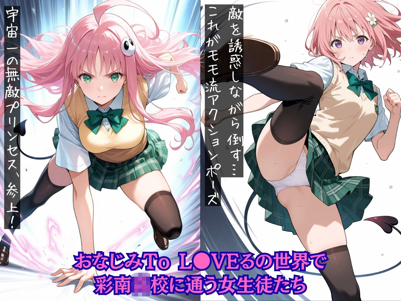 もしもラブコメヒロインの純潔乙女たちを〇〇の力で強●的にメス堕ちさせたら？To L●VEる編 サンプル1ページ目