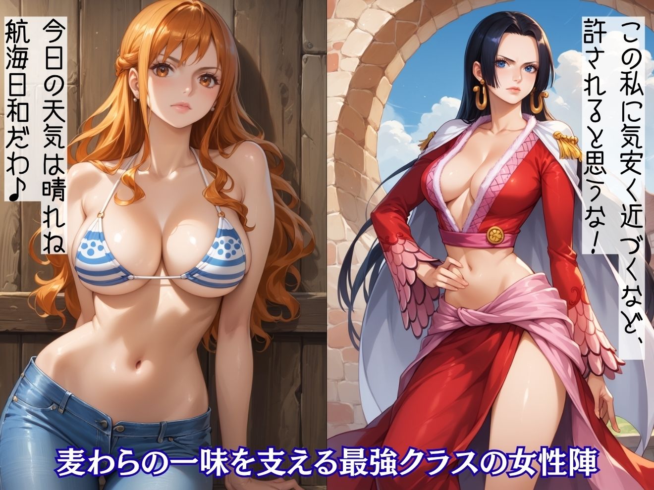 麦わらヒロイン監禁性玩具化計画 ワ〇ピース外伝 サンプル1ページ目