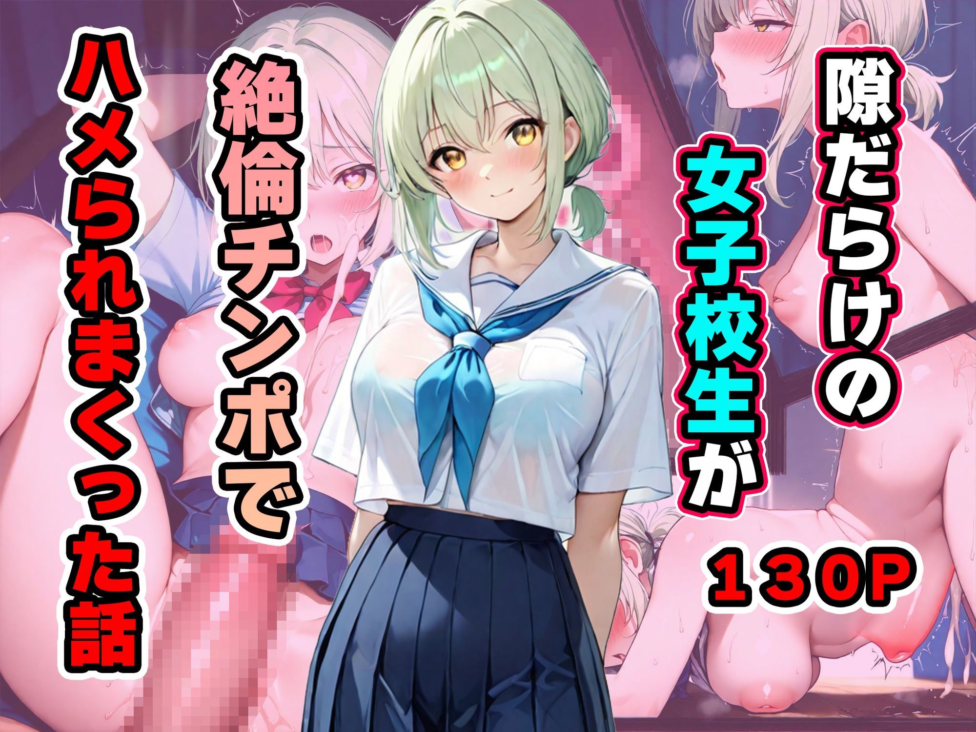 隙だらけの女子校生が絶倫チンポでハメられまくった話 サンプル1ページ目