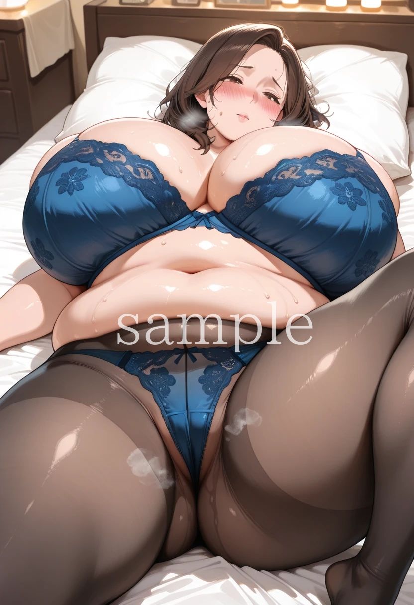 【アニメ】むっちり豊満人妻の肉感ランジェリー〜たぷんたぷん卑猥に揺れるデカ乳動画＋フェロモンむんむん下着画像集〜 サンプル4ページ目