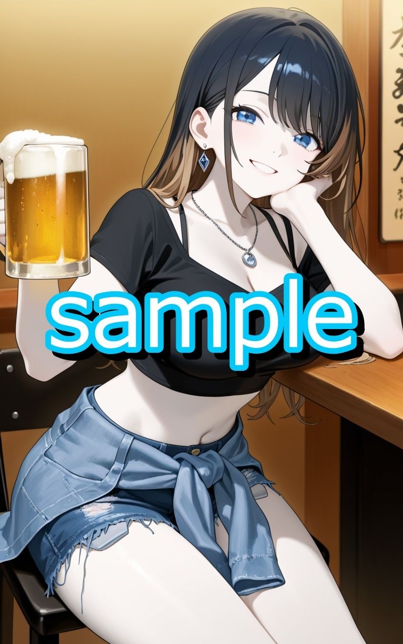 オタクに優しいギャルと呑んでいたら、勢いでホテルでヤっちゃったイラスト集 サンプル1ページ目