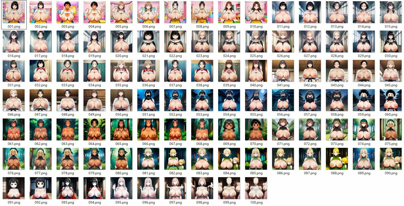 コスプレおっぱい見抜き1 サンプル1ページ目