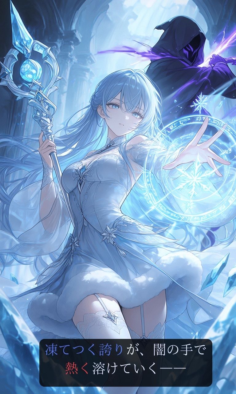 氷華の魔道士、呼吸を乱され気高き魂が快楽に支配される氷の聖域 闇の魔法編 サンプル2ページ目