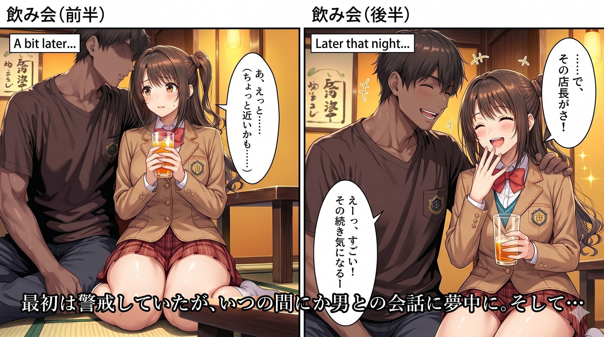 飲み会で喰われるアイドル達 サンプル2ページ目