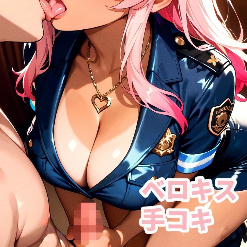 褐色ピンクポリスさんに連行される（裏） サンプル3ページ目