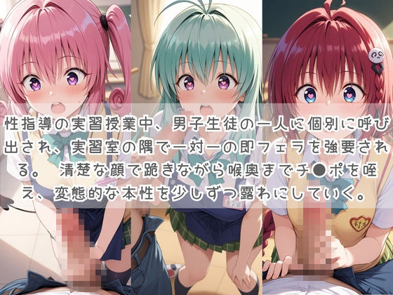 生徒たちの搾精パトロール係 〜先生を見つけたら即抜きサービス〜 T〇LOVEる シリーズ2 サンプル1ページ目