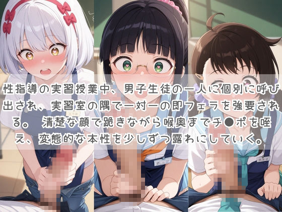 生徒たちの搾精パトロール係 〜先生を見つけたら即抜きサービス〜 ニ〇コイ シリーズ2 サンプル1ページ目