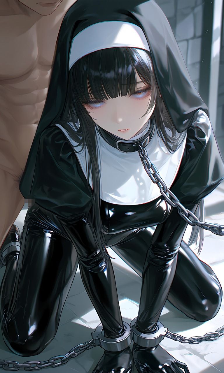 シスター風  ラバースーツ  拘束エロ画像集 サンプル3ページ目