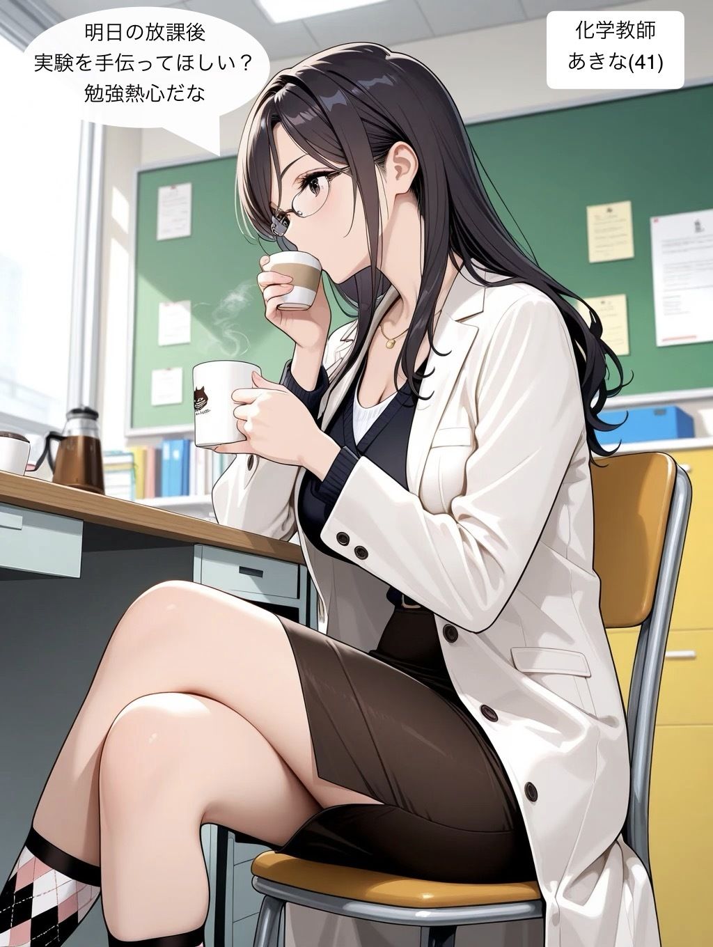 放課後先生と居残り サンプル1ページ目