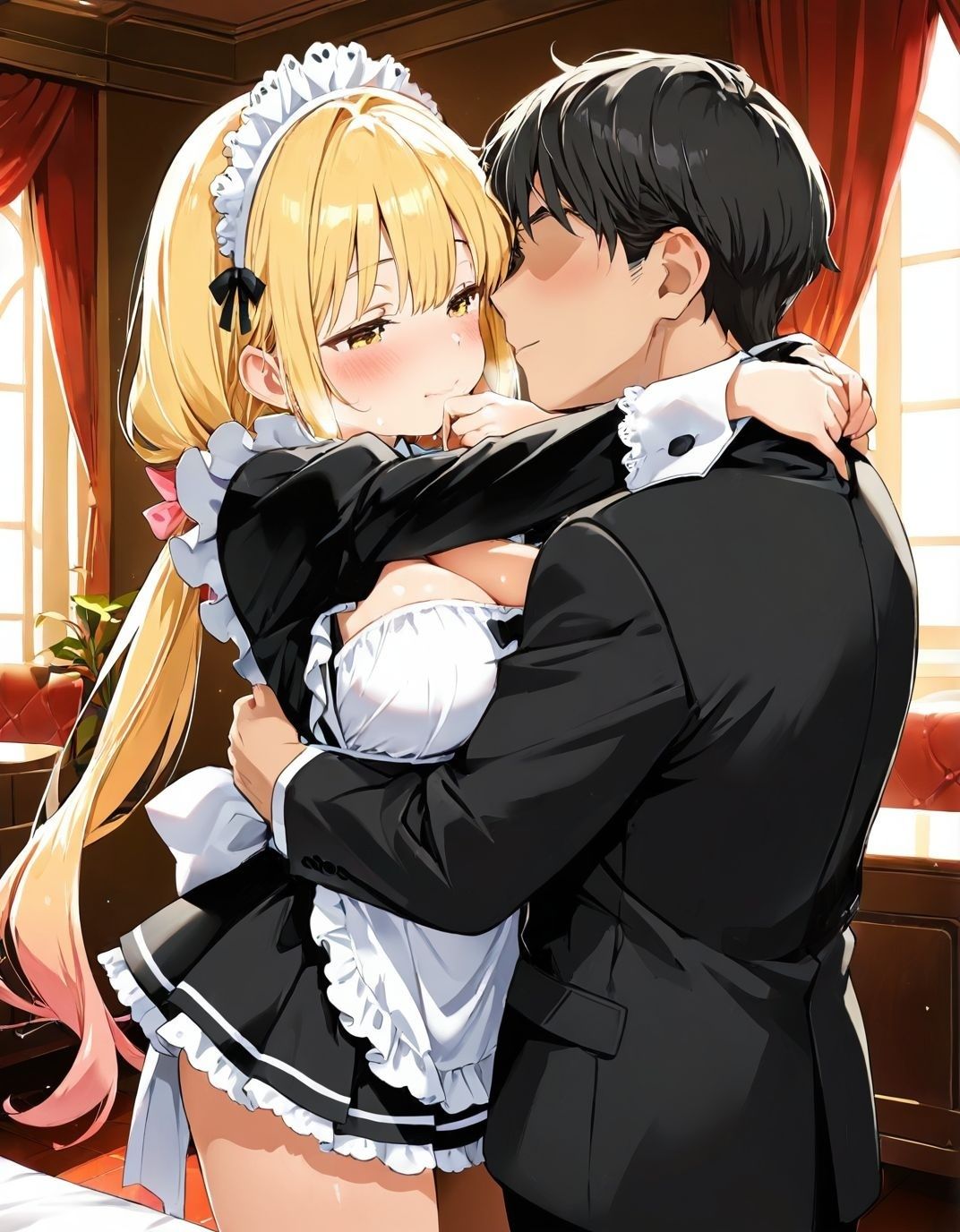 幼馴染と結婚するためにデキ婚狙うことにしました！ シャーリー編 半袖メイドVer サンプル2ページ目