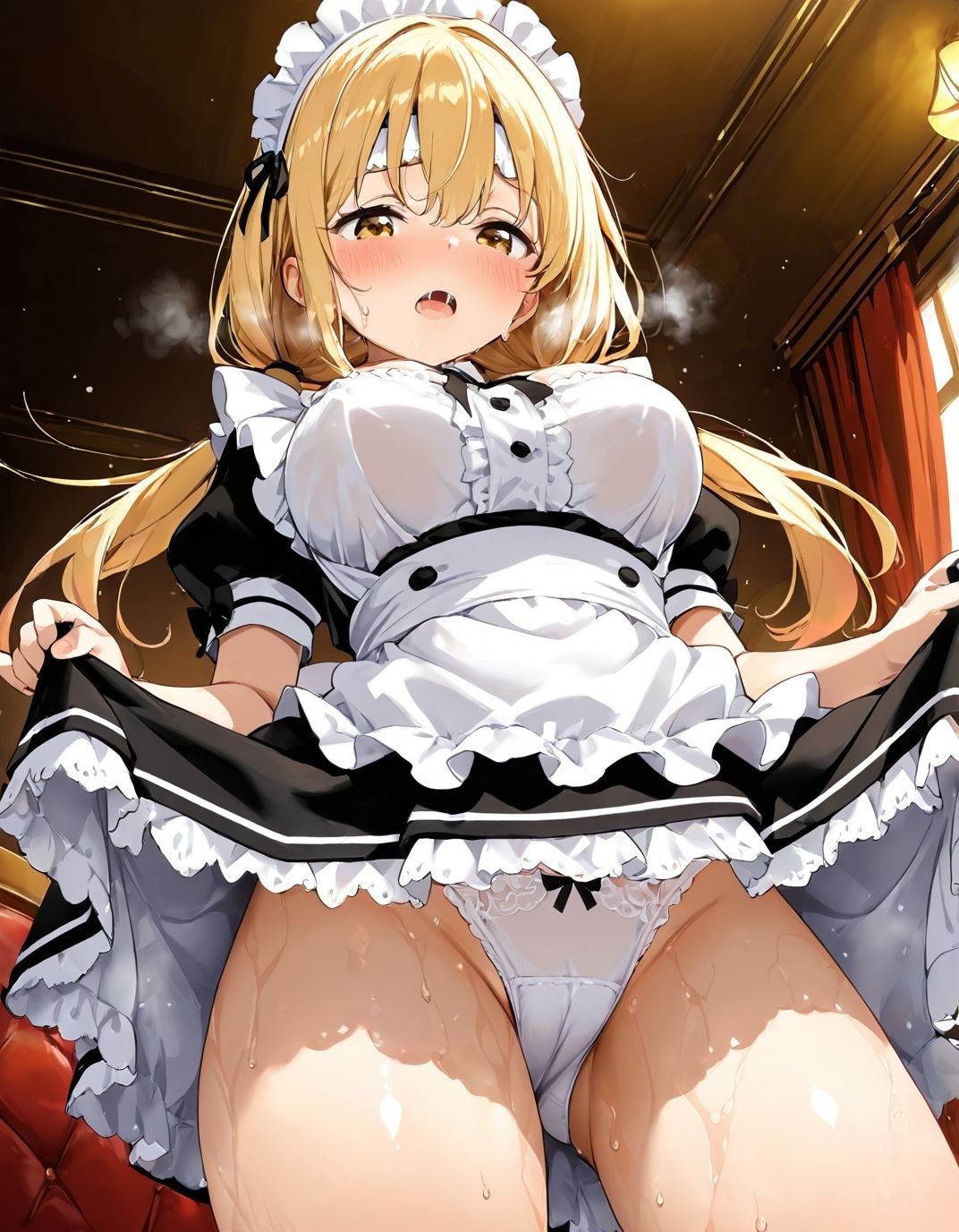 幼馴染と結婚するためにデキ婚狙うことにしました！ シャーリー編 半袖メイドVer サンプル3ページ目