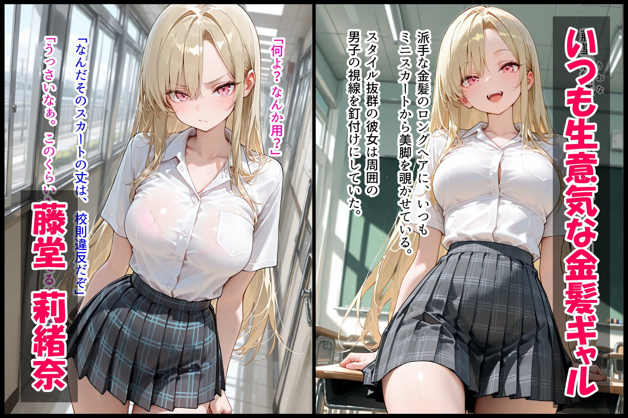 ナマイキ女子調教記録 〜裏垢バレ金髪ギャルをドMメス豚に仕立て上げた話〜 サンプル1ページ目