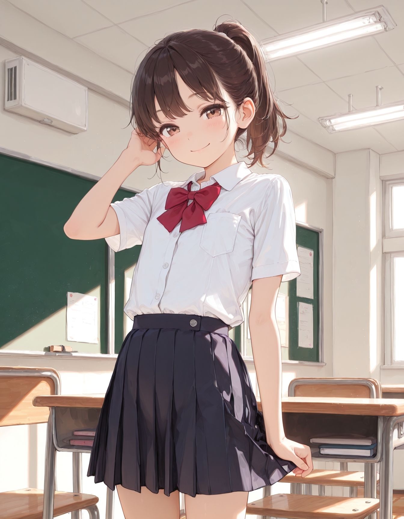 女子校生たちは放課後の教室をラブホ代わりに使う サンプル1ページ目