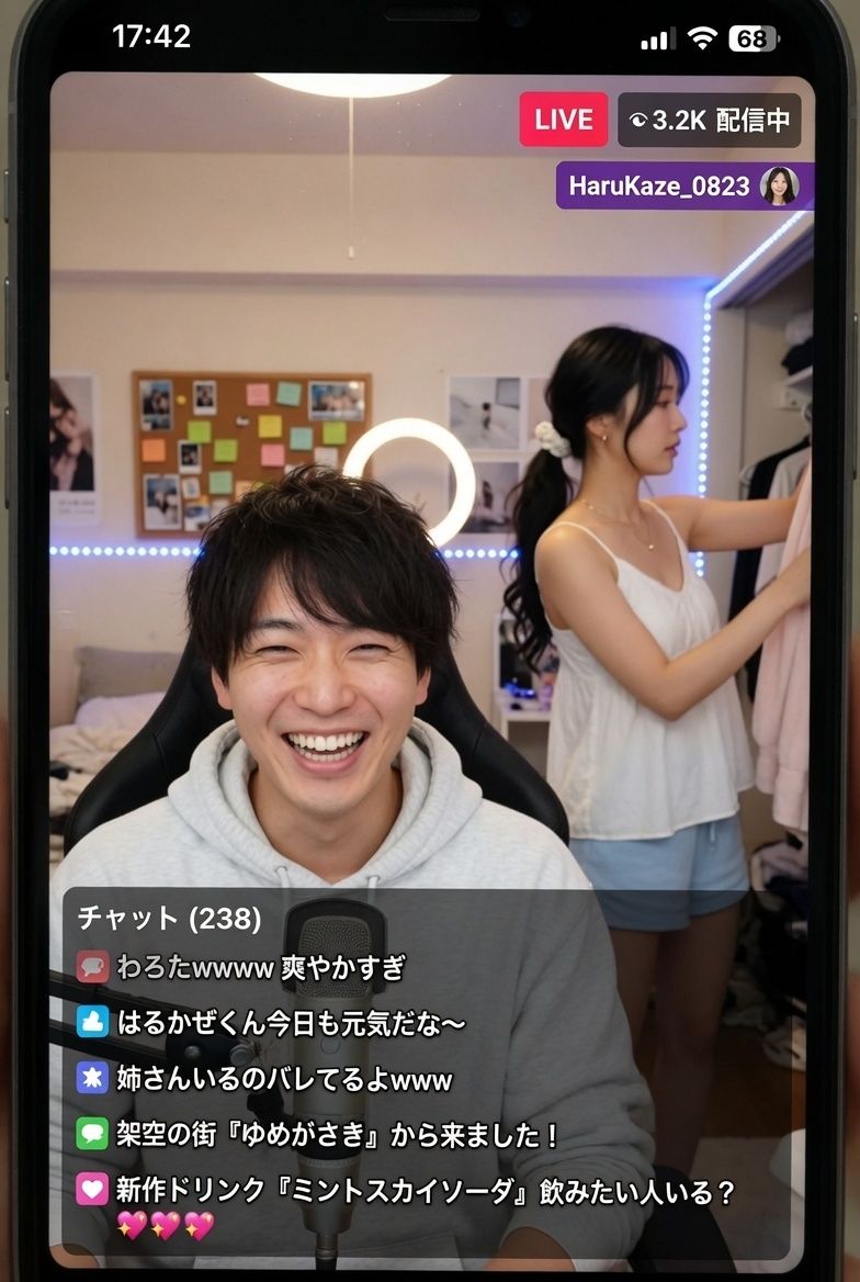 ライブ配信の女神たち サンプル1ページ目