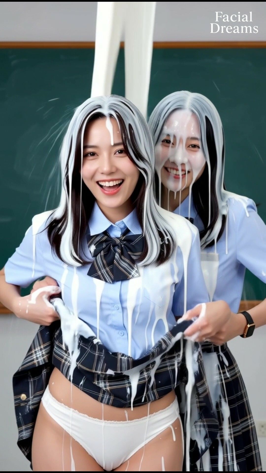 Fluid Dreams 親友同士のスカートめくり サンプル6ページ目
