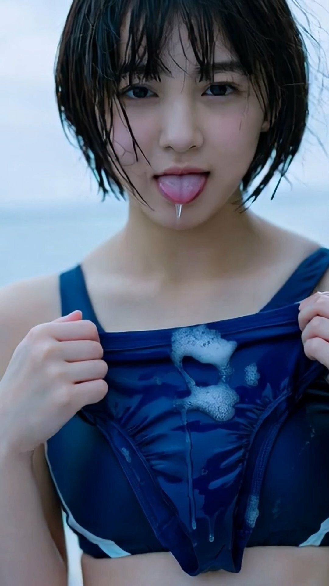 舌フェチ7 AI 水着女子2 サンプル5ページ目