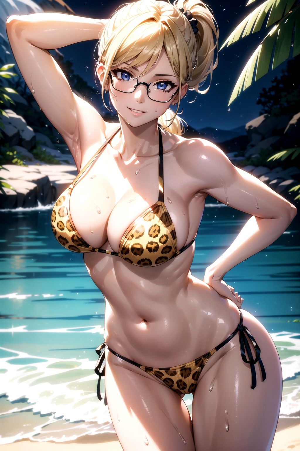 ヒョウ柄水着イラスト集_part2 サンプル8ページ目