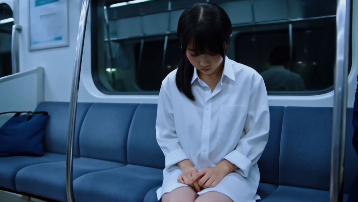 露出女子〇生の冒険3「修学旅行編」電車帰宅 サンプル3ページ目