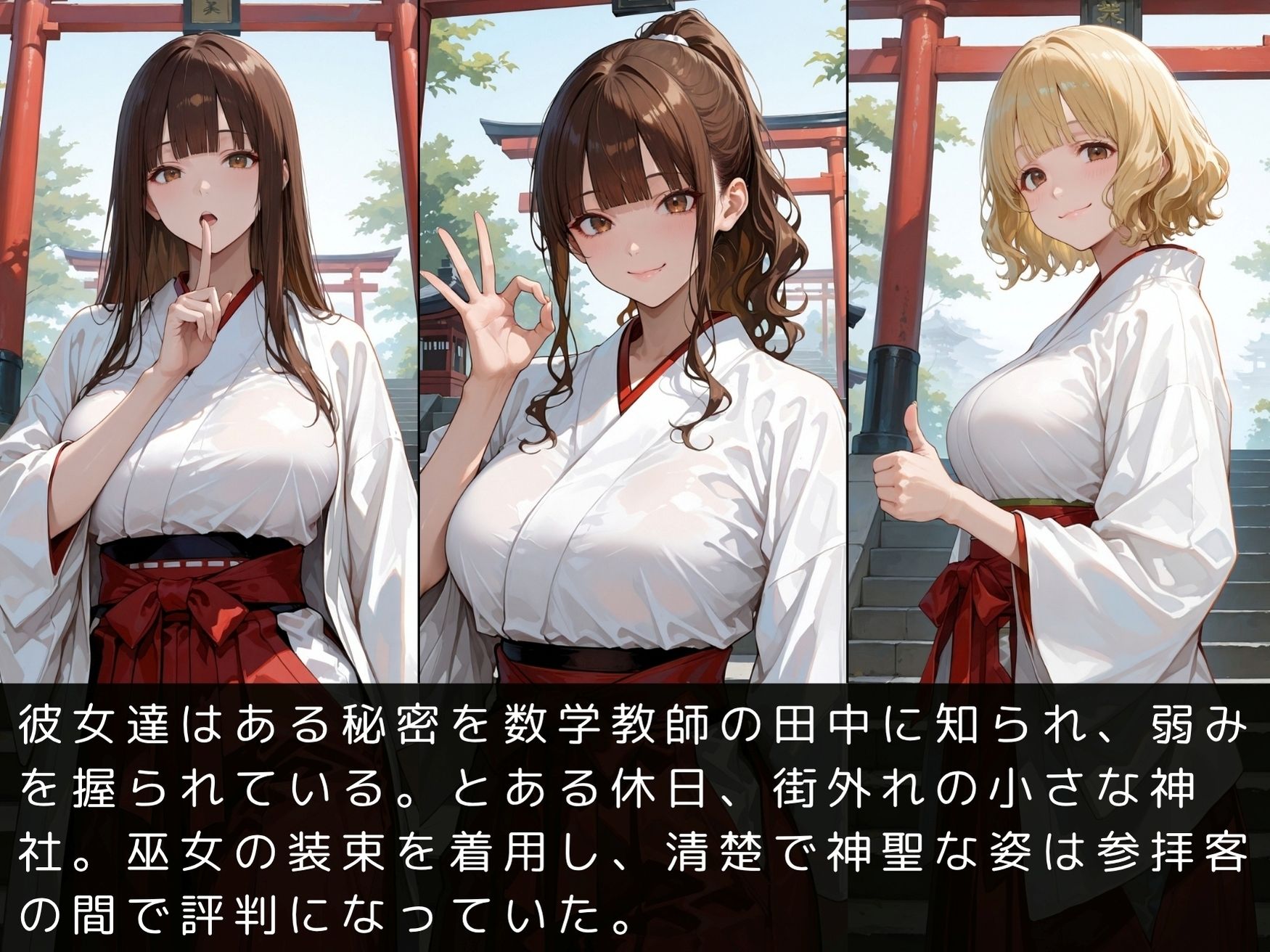 放課後の性指導〜禁断の記録〜巫女編〜Vol.2 サンプル5ページ目