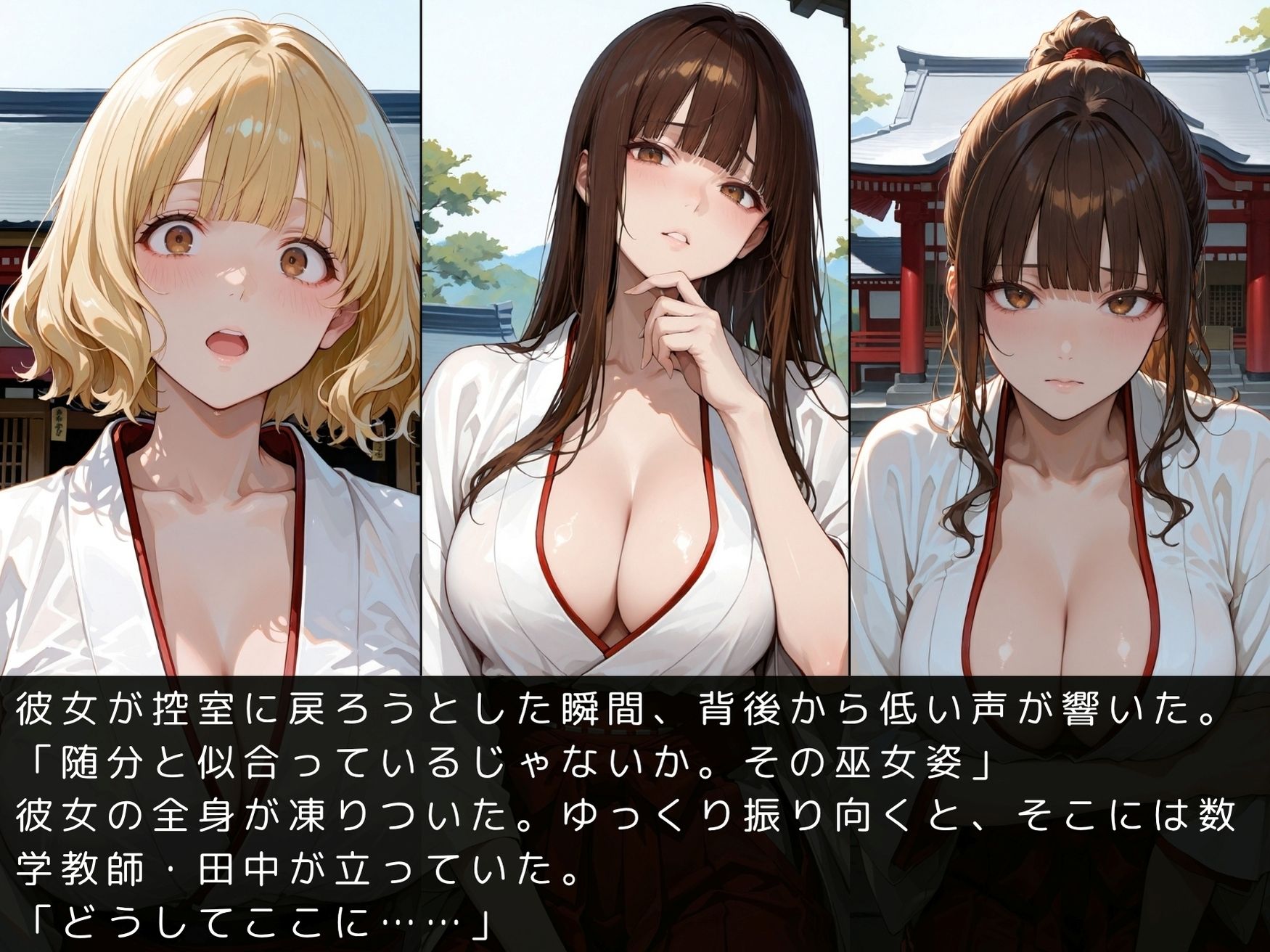 放課後の性指導〜禁断の記録〜巫女編〜Vol.2 サンプル6ページ目