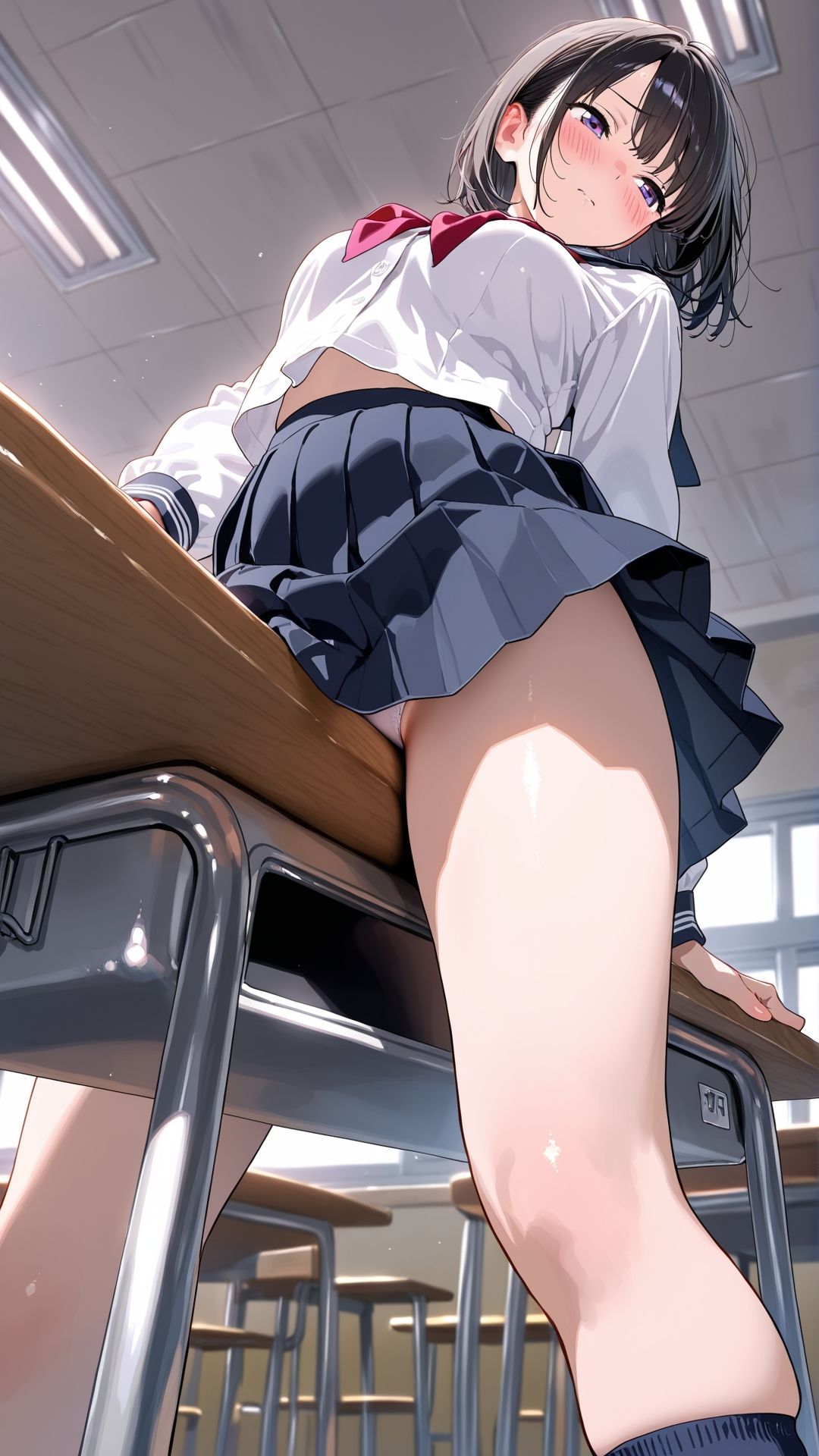 【角オナニー動画】きもちいい角を見つけちゃった女の子たち12本〜パート（7）〜セーラー服とブレザーの女の子たち サンプル3ページ目