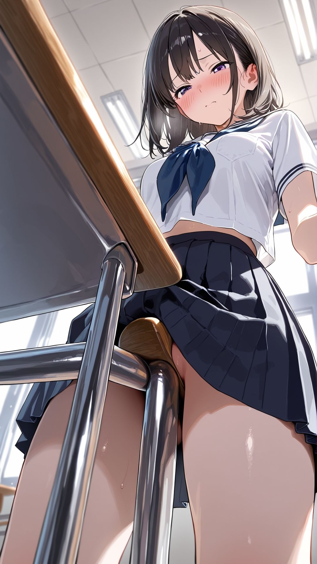 【角オナニー動画】きもちいい角を見つけちゃった女の子たち12本〜パート（8）〜セーラー服とブレザーの女の子たち サンプル1ページ目