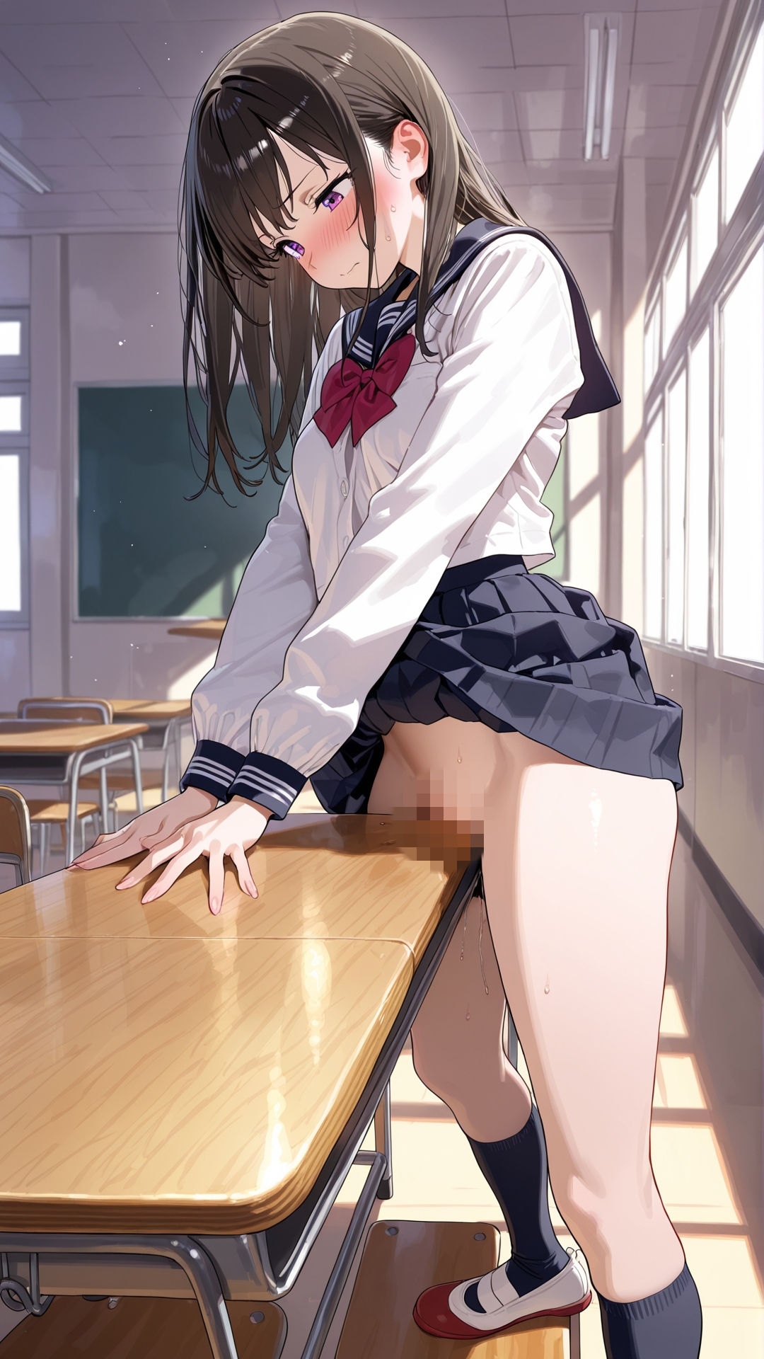 【角オナニー動画】きもちいい角を見つけちゃった女の子たち12本〜パート（8）〜セーラー服とブレザーの女の子たち サンプル2ページ目