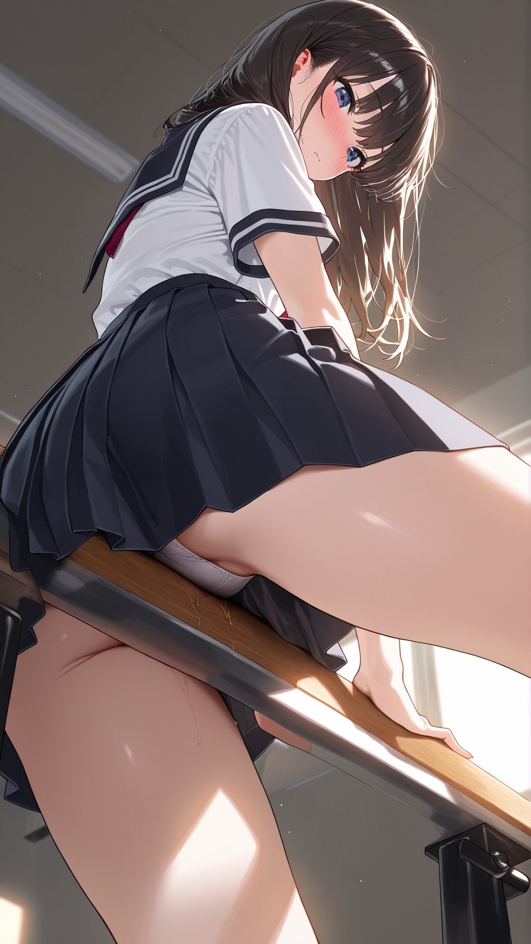 【角オナニー動画】きもちいい角を見つけちゃった女の子たち12本〜パート（8）〜セーラー服とブレザーの女の子たち サンプル5ページ目