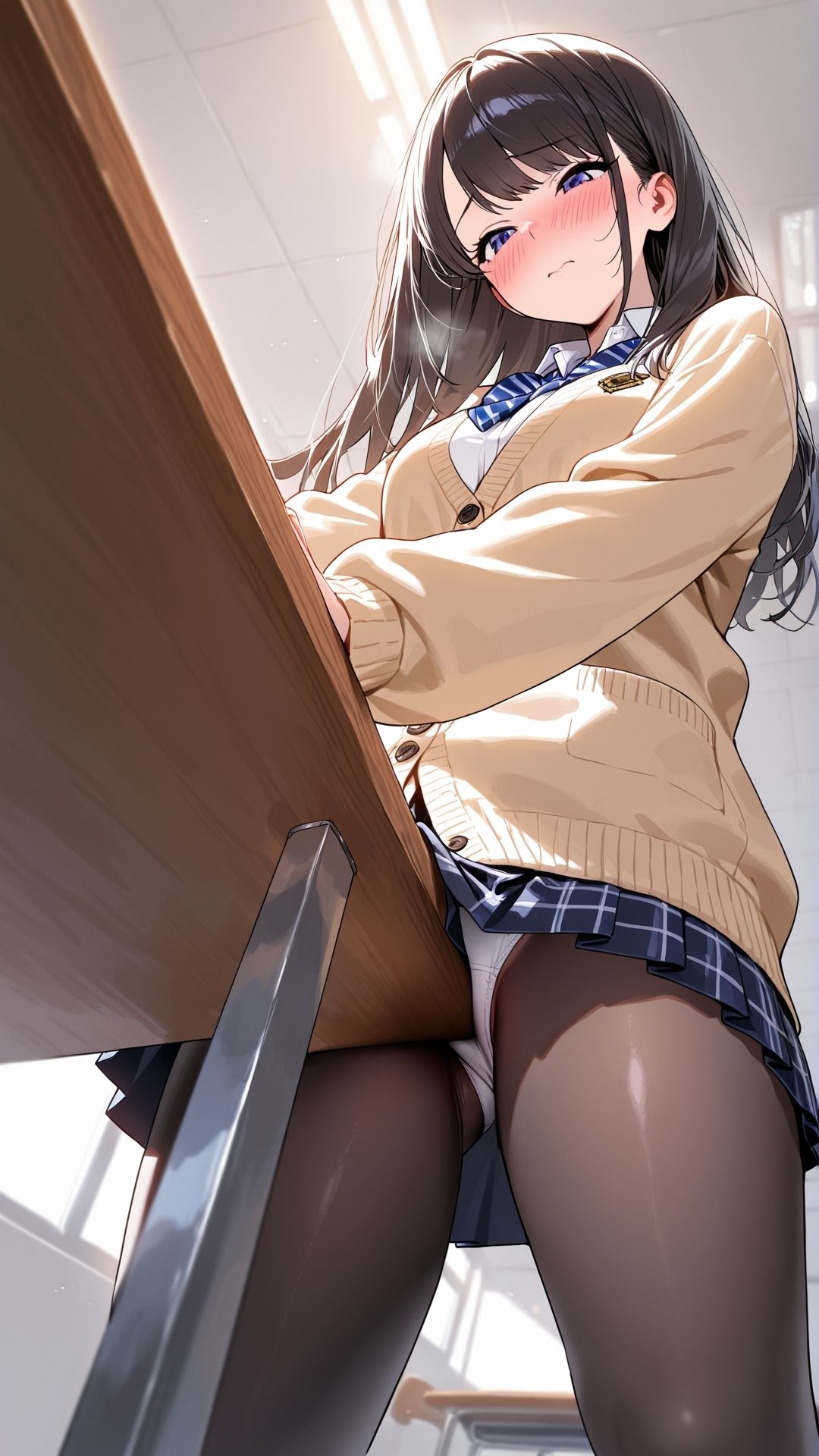【角オナニー動画】きもちいい角を見つけちゃった女の子たち12本〜パート（8）〜セーラー服とブレザーの女の子たち サンプル8ページ目