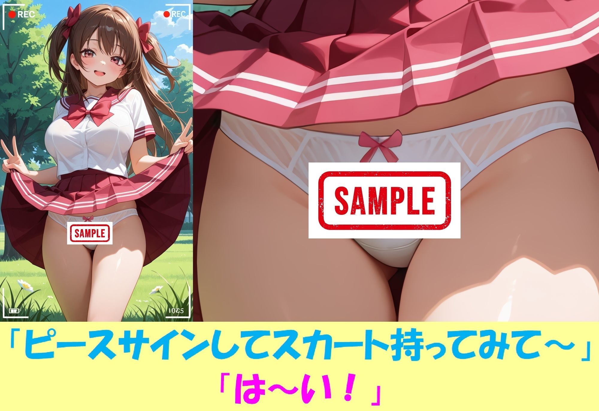 現役JKが撮影会でパンチラを撮られ生涯オカズ化3―魔法少女に変身してご奉仕― サンプル2ページ目