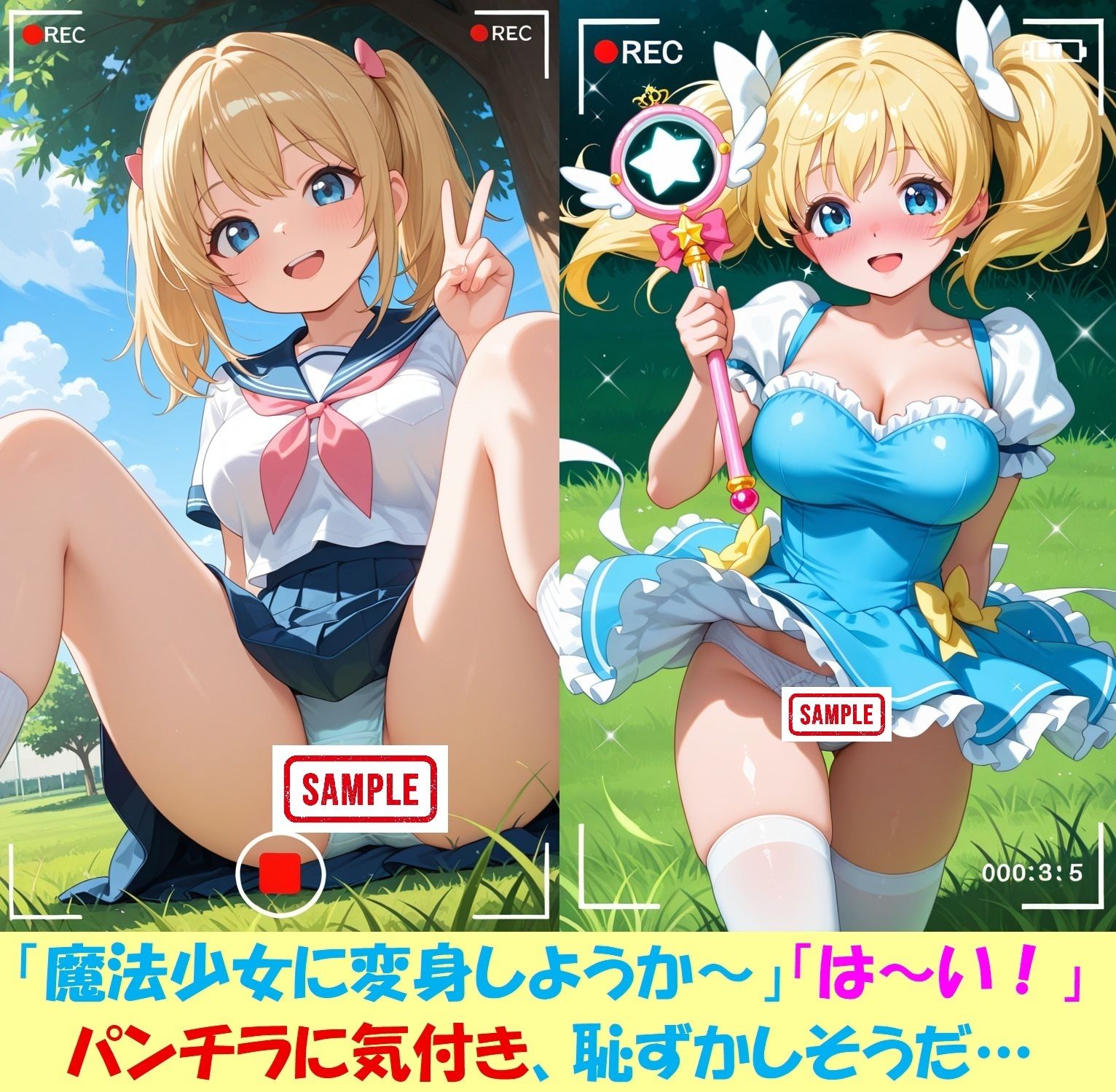 現役JKが撮影会でパンチラを撮られ生涯オカズ化3―魔法少女に変身してご奉仕― サンプル6ページ目