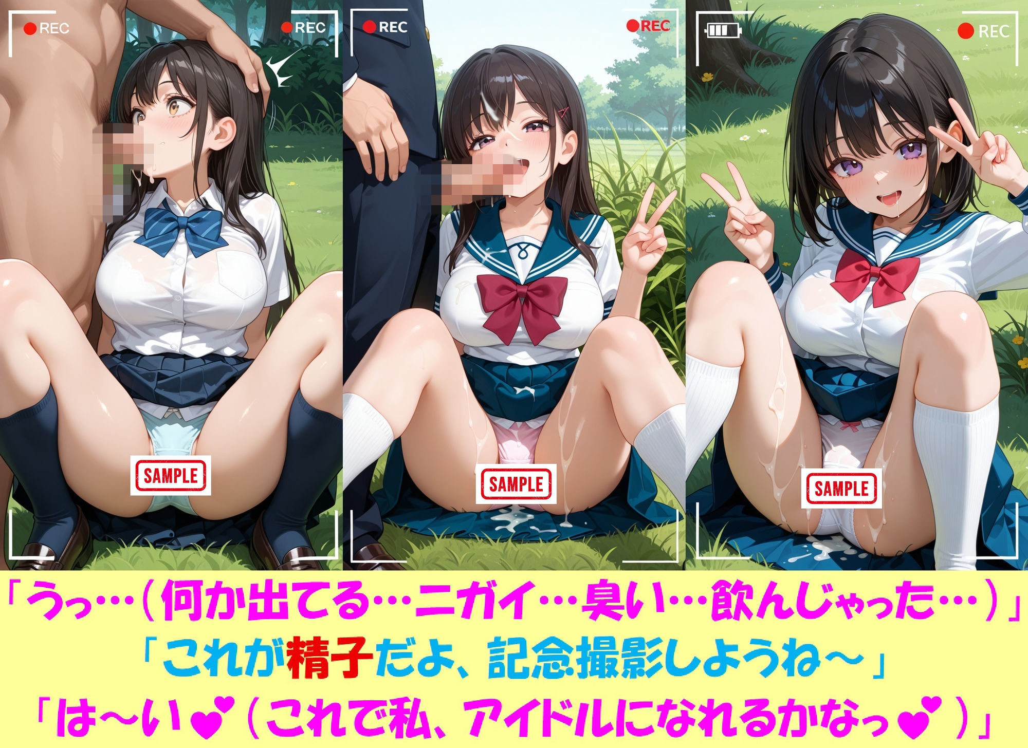 現役JKが撮影会でパンチラを撮られ生涯オカズ化3―魔法少女に変身してご奉仕― サンプル10ページ目