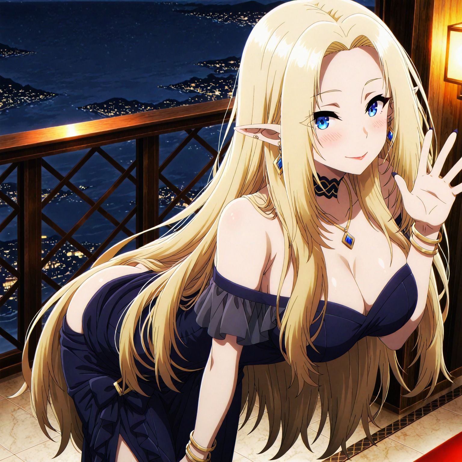 ミ〇ゴシ商会リゾートにて、ア〇ファにタップリご奉仕される件、夜編 サンプル2ページ目