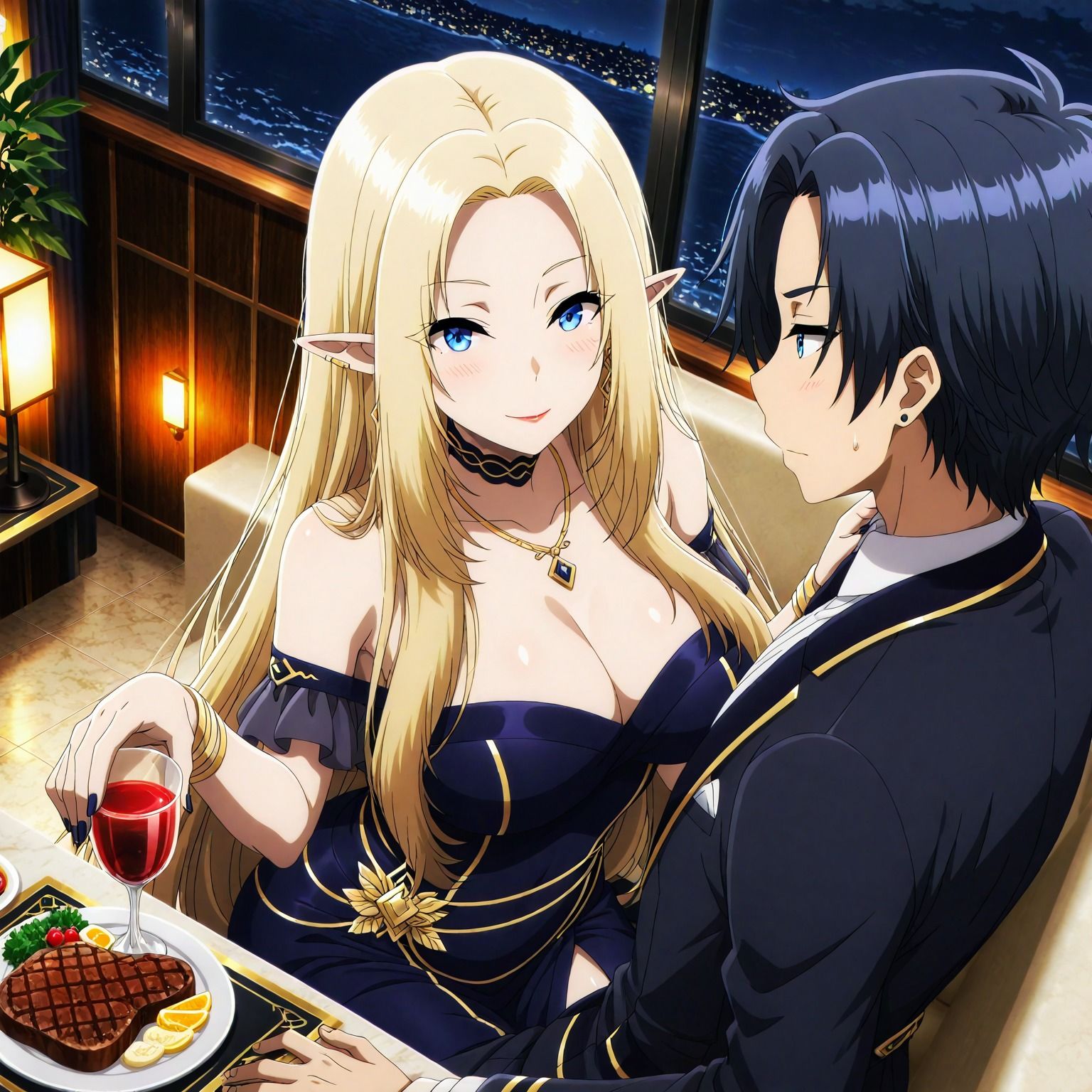 ミ〇ゴシ商会リゾートにて、ア〇ファにタップリご奉仕される件、夜編 サンプル3ページ目