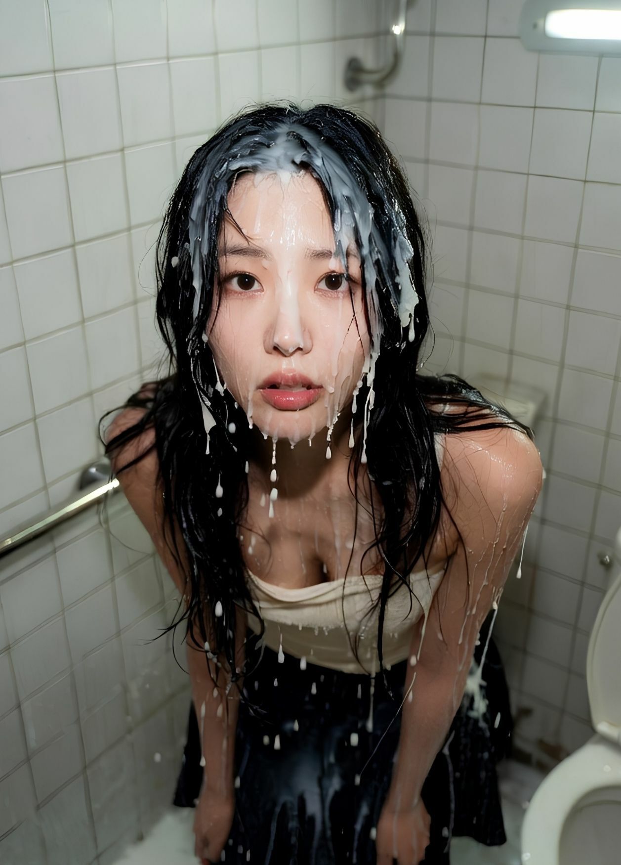 トイレで激射。 サンプル10ページ目