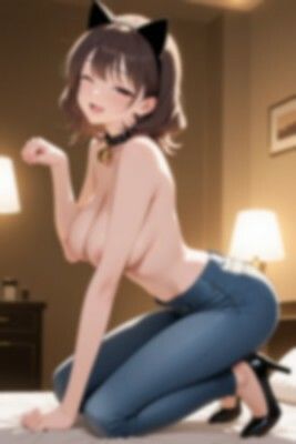 【裸ジーンズ女子6】裸ジーンズ猫ガール サンプル4ページ目