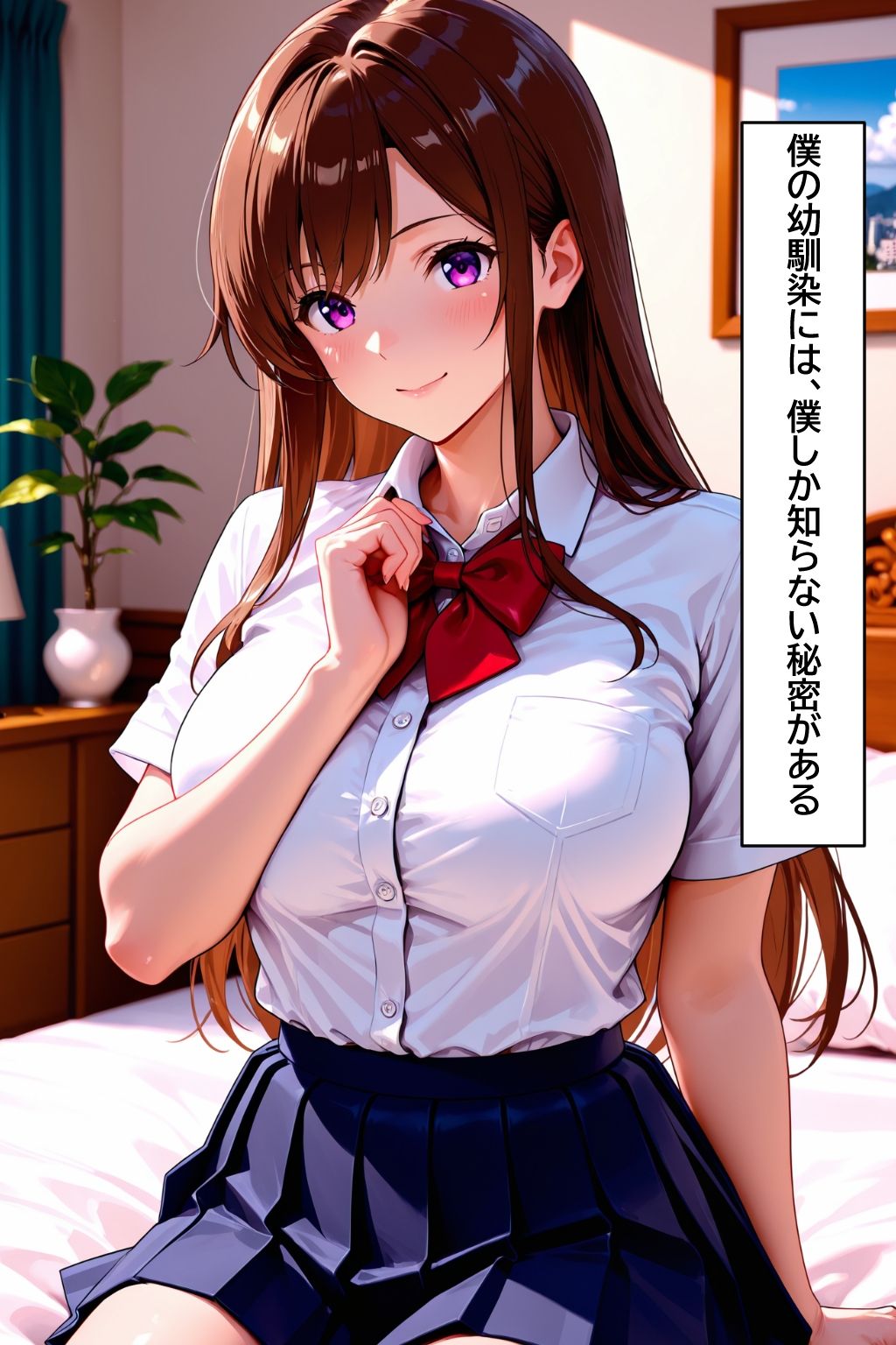 女子校生淫乱性交  清楚な幼馴染と中出し即ハメ サンプル1ページ目