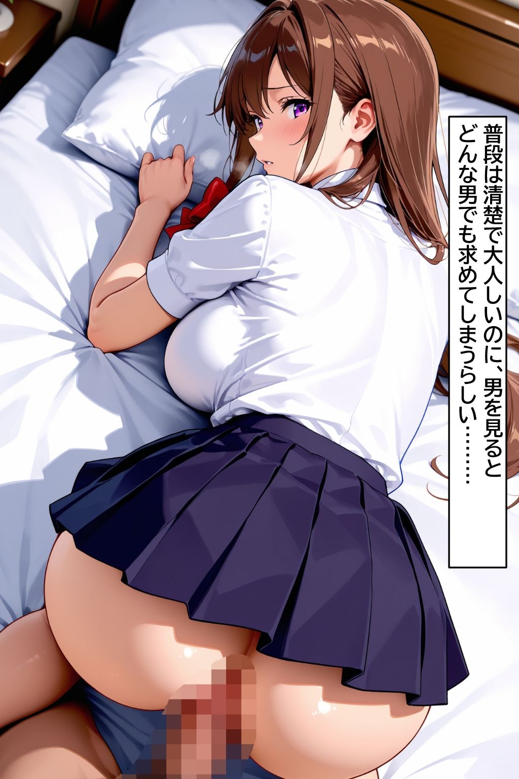 女子校生淫乱性交  清楚な幼馴染と中出し即ハメ サンプル3ページ目