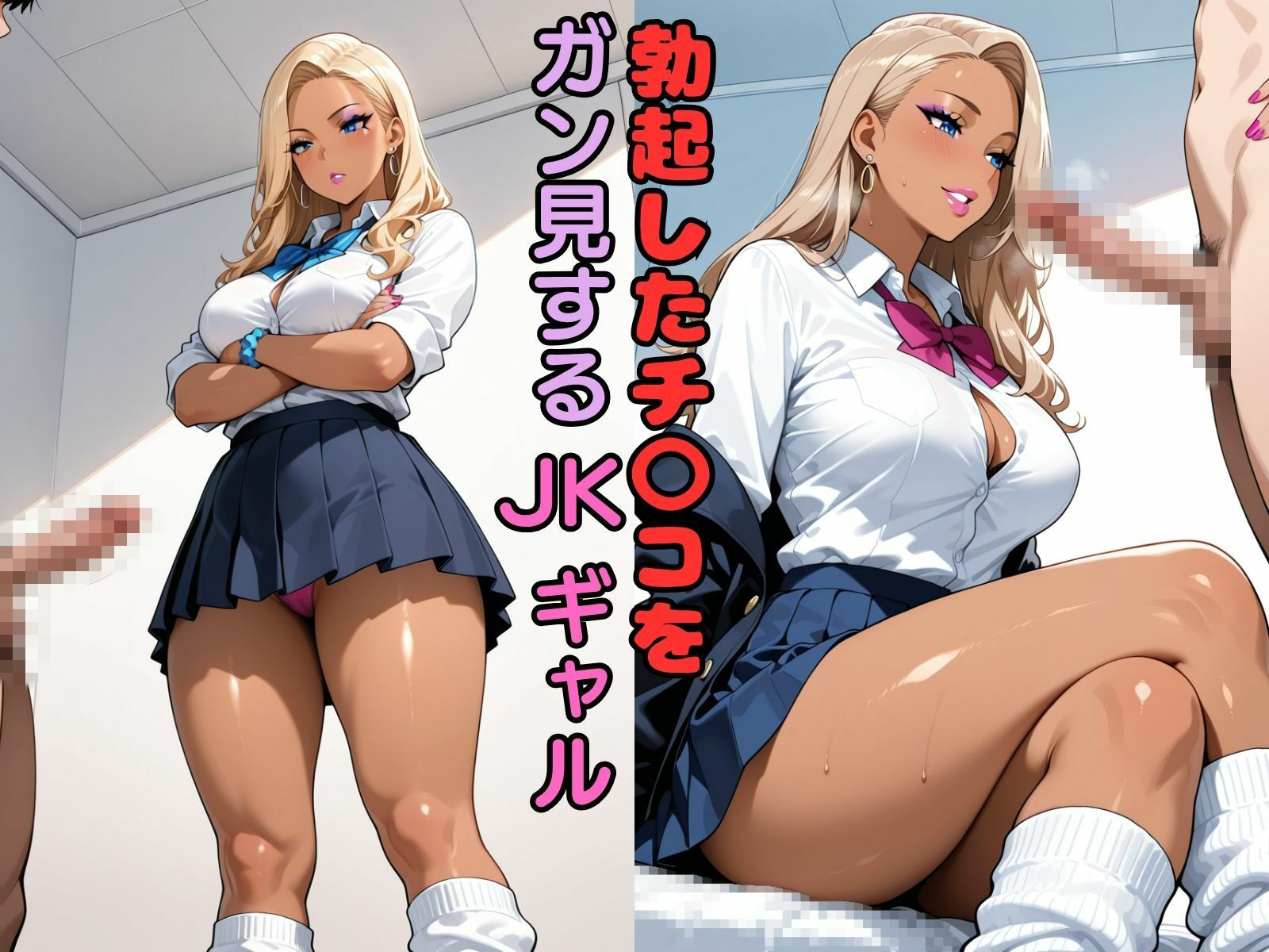 CFNM チ〇コをガン見するギャルたち-1 サンプル5ページ目