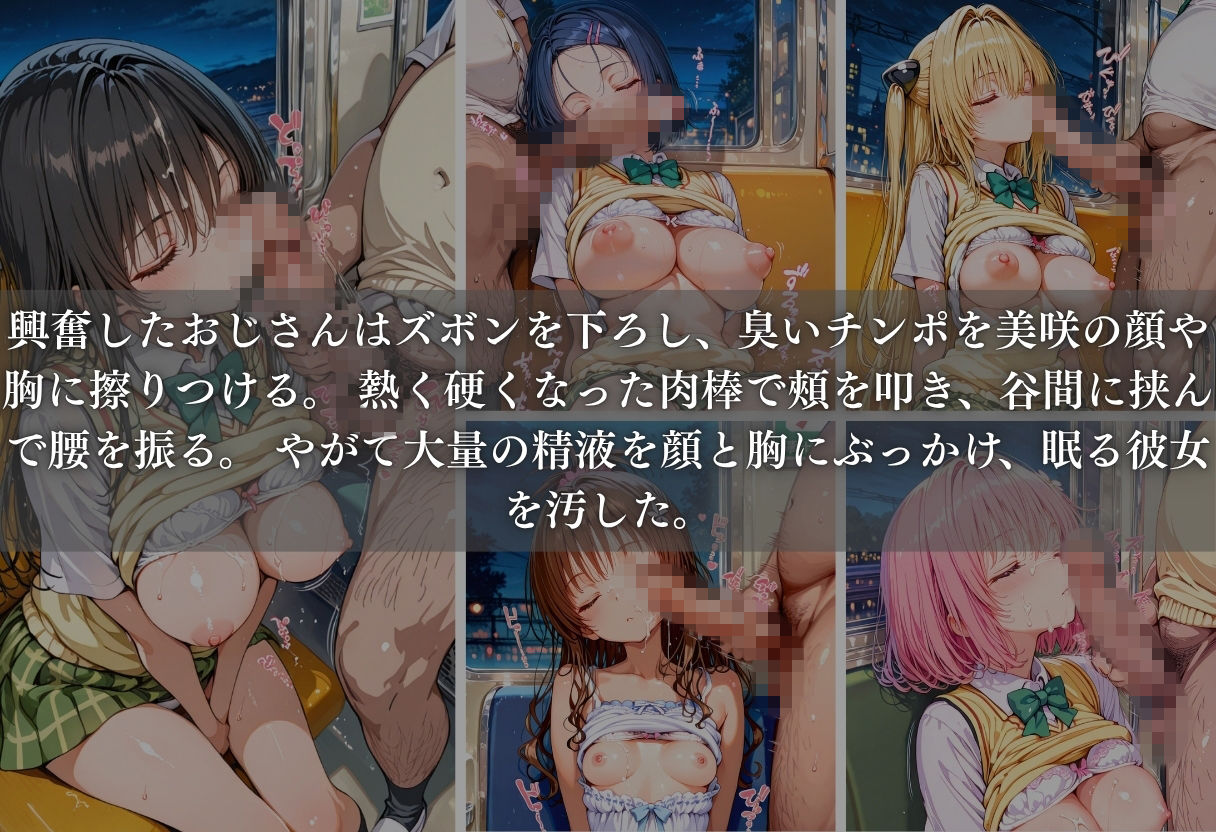 痴●列車ボテ腹END 〜キモおじリーマンに孕ませられる現役女子？？生〜 Vol.2 サンプル4ページ目