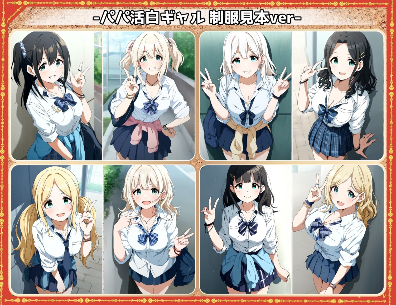 凌●＆わからせフェチ特化 2020年代アニメ作画特集 凌●されるパパ活白ギャル少女たち その1 -500枚を撮影- サンプル6ページ目