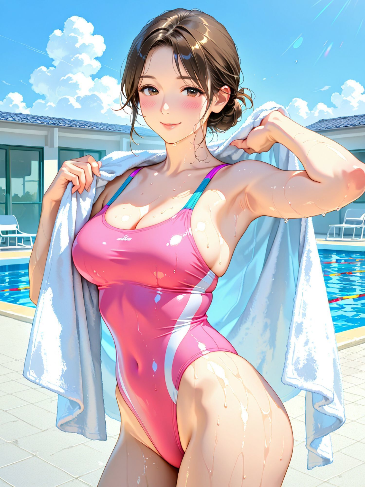 競泳水着の人妻3 サンプル1ページ目