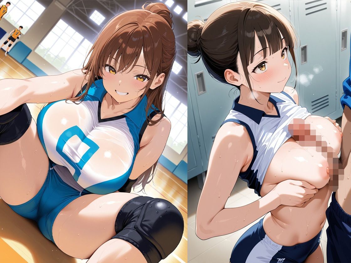 ●ンポ大好きバレー部員ちゃんの部活後汗だくご奉仕 サンプル1ページ目