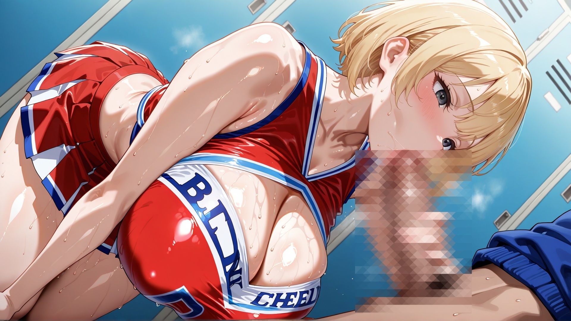 【120FPS】爆乳チアガールJKに練習後に呼び出され汗だくラブラブセックス サンプル2ページ目
